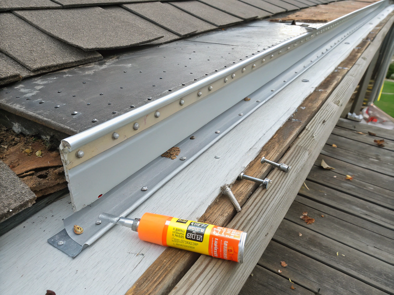 Gutter sealing repair