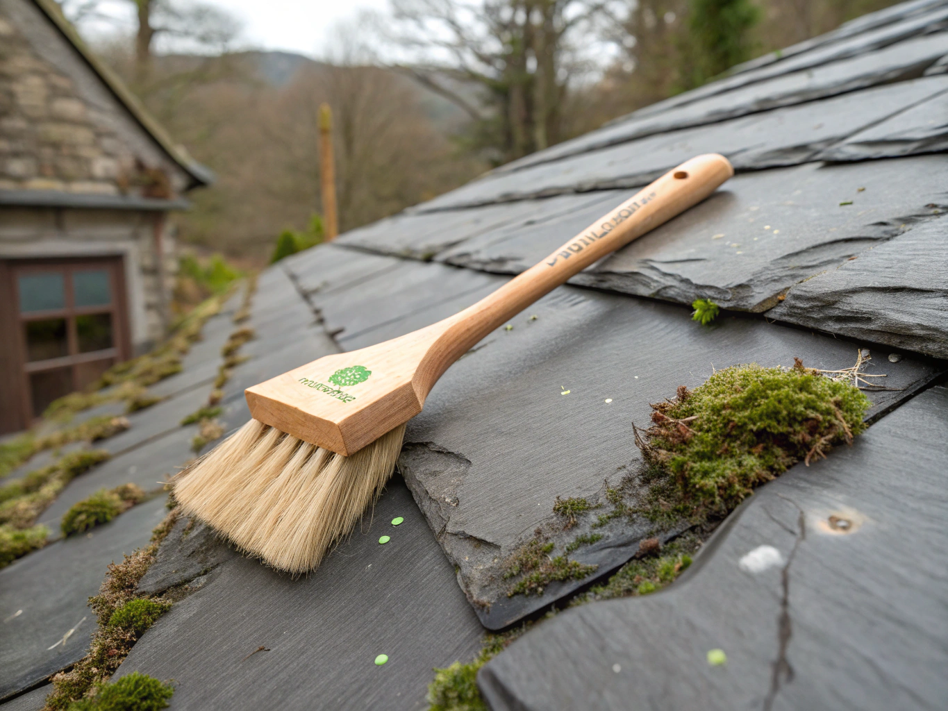 Roof moss removal process